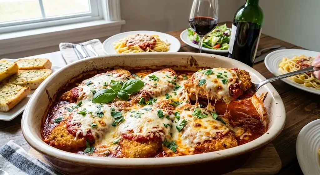 Chicken Parmigiana (Serves 4 - 6)