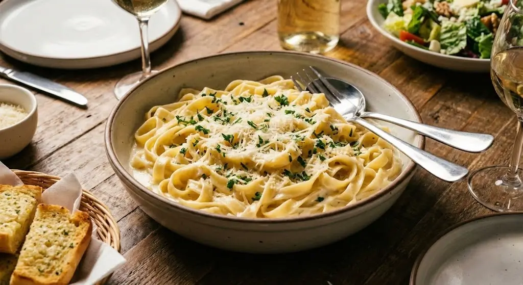 Fettuccine Alfredo (Serves 4 - 6)